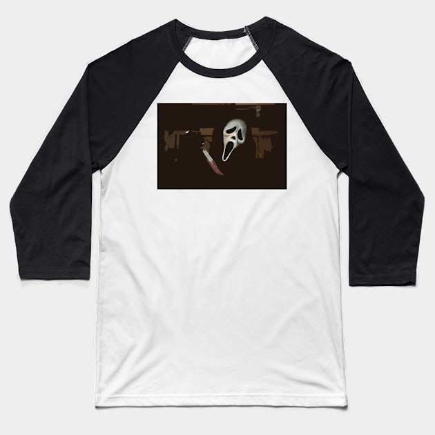 Scream Baseball T-Shirt by Scarlett